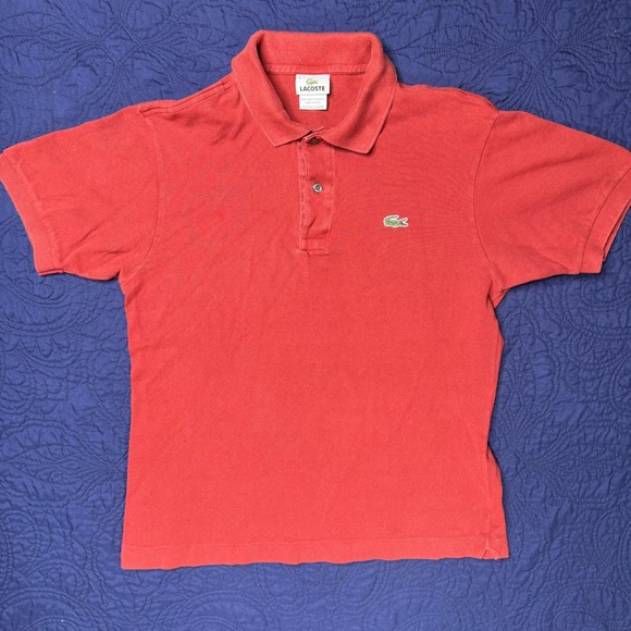 Lacoste Other - Lacoste Men's Red Clay Short Sleeve Classic Fit Polo Shirt‎ Size 4 Medium